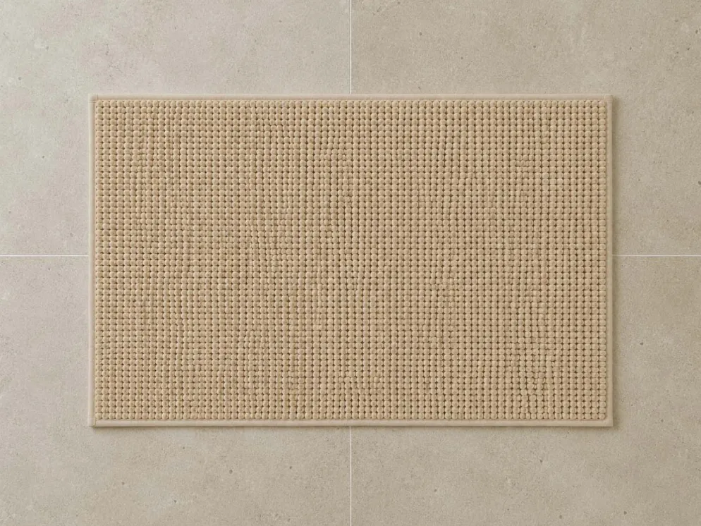 ALFOMBRA BAÑO BEIGE 40X60 ANTIDESLIZANTE