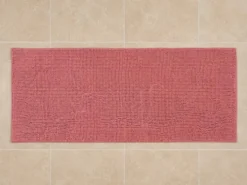 ALFOMBRA BAÑO CHENILLA ROSA 120X50CM