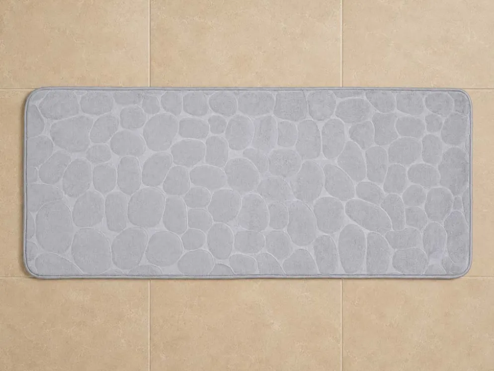 ALFOMBRA BAÑO FORMA GRIS 120X50CM
