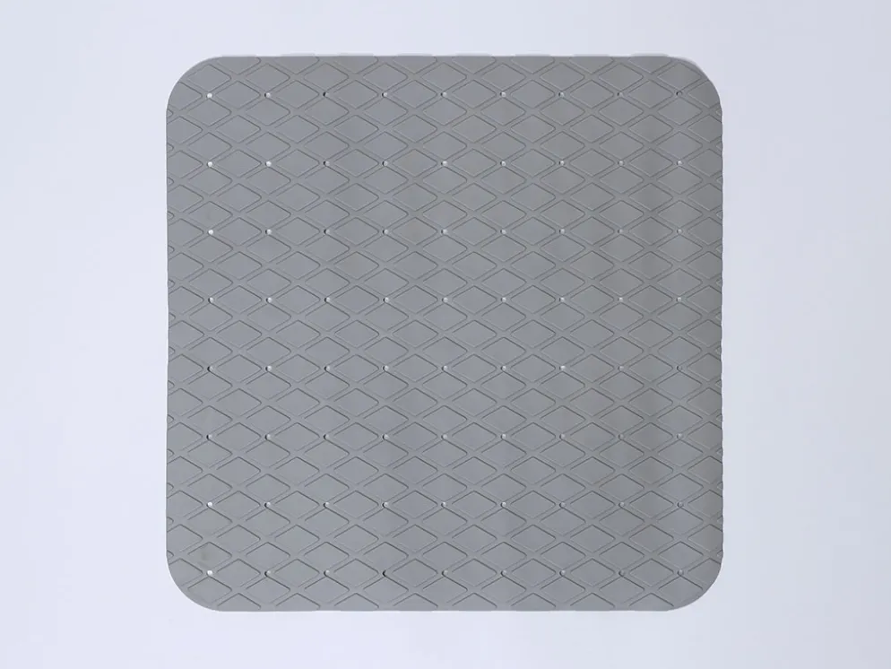 ALFOMBRA DUCHA ANTIDESLIZANTE GRIS 55X55CM