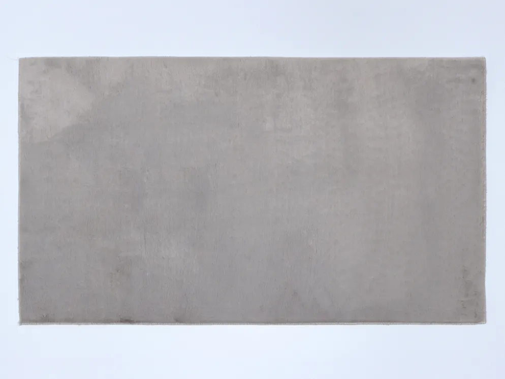 ALFOMBRA SOFT PELO BEIGE CON GOMA 80X140