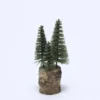 ARBOL DECORATIVO BASE MADERA 15CM VERDE