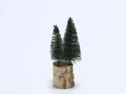 ARBOL DECORATIVO BASE MADERA 15CM MUSGO