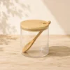 AZUCARERO BOROSILICATO TAPA BAMBU 500ML