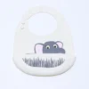 BABERO SILICONA BLANCO ANIMALES