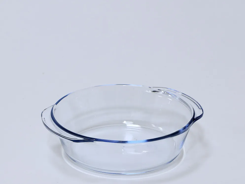 BANDEJA HORNO REDONDA ASAS BOROSILICATO 800ML