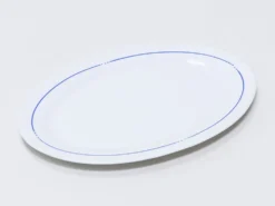 BANDEJA OVAL LINE AZUL 30X21CM