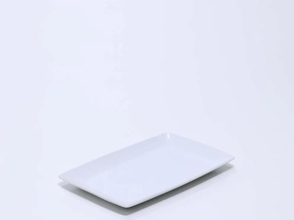 BANDEJA PORCELANA RECTANGULAR 35CM BORDE ANCHO