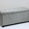BAUL PIE DE CAMA GRIS CLARO 110x45x44cm