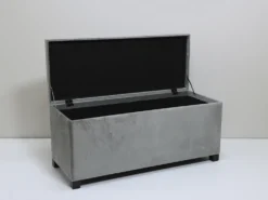 BAUL PIE DE CAMA GRIS CLARO 110x45x44cm