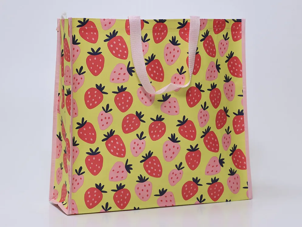 BOLSA COMPRA FRUTA ROSA