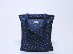 BOLSA CON CREMALLERA BRIDGET FLOR AZUL