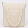 BOLSO ALGODON BLANCO ROTO ACOLCHADO CREMALLERA