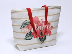 BOLSO PLAYA 50X38CM RAYAS ROJAS