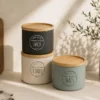 BOTE APILABLE TAPA BAMBU BEIGE CANDY