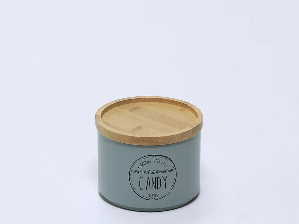 BOTE APILABLE TAPA BAMBU VERDE CANDY