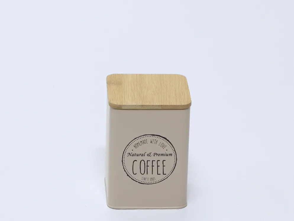 BOTE CAFE TAPA BAMBU BEIGE