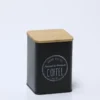 BOTE CAFE TAPA BAMBU NEGRO