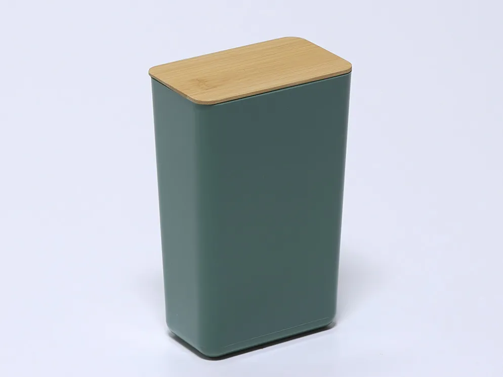BOTE COCINA ALMACENAJE VERDE OSCURO 11X6X20CM