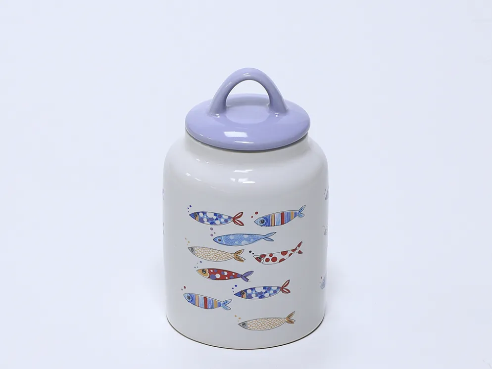 BOTE GRES PECES 11X11X19