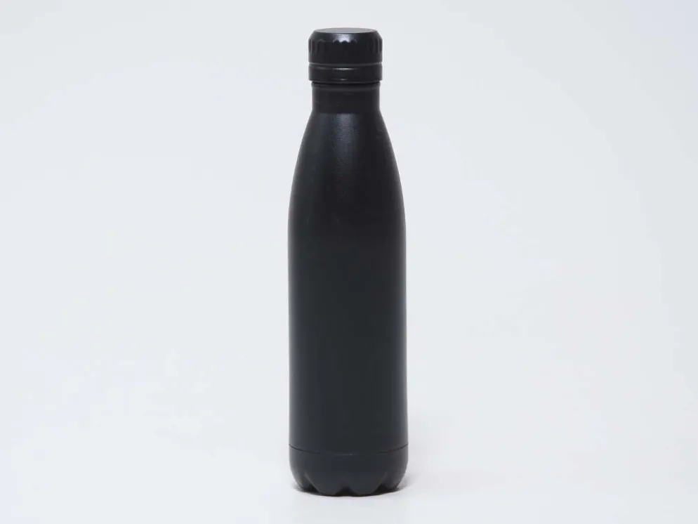 BOTELLA TERMO NEGRO INOX 500ML