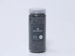 BOTE PIEDRAS METALIZADA NEGRO 700GR