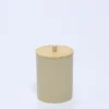 BOTE PLASTICO TAPA BAMBU BEIGE