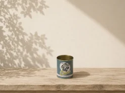 BOTE SIN TAPA LATA DECORADO OLIVAS 8X9