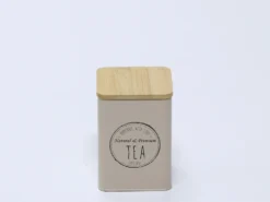BOTE TE TAPA BAMBU BEIGE