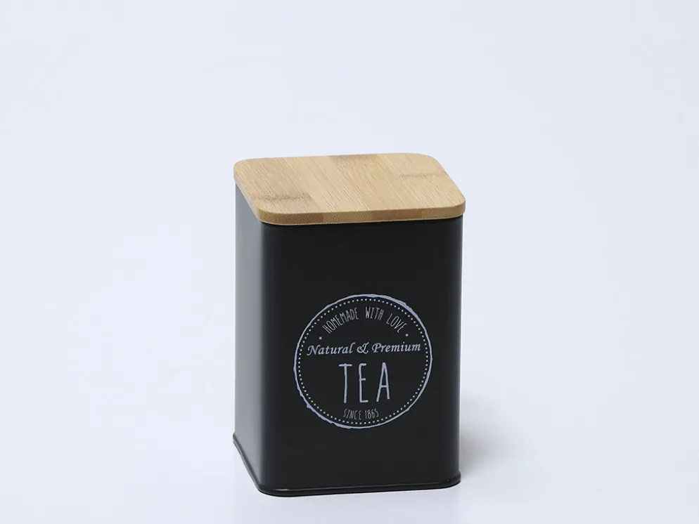 BOTE TE TAPA BAMBU NEGRO