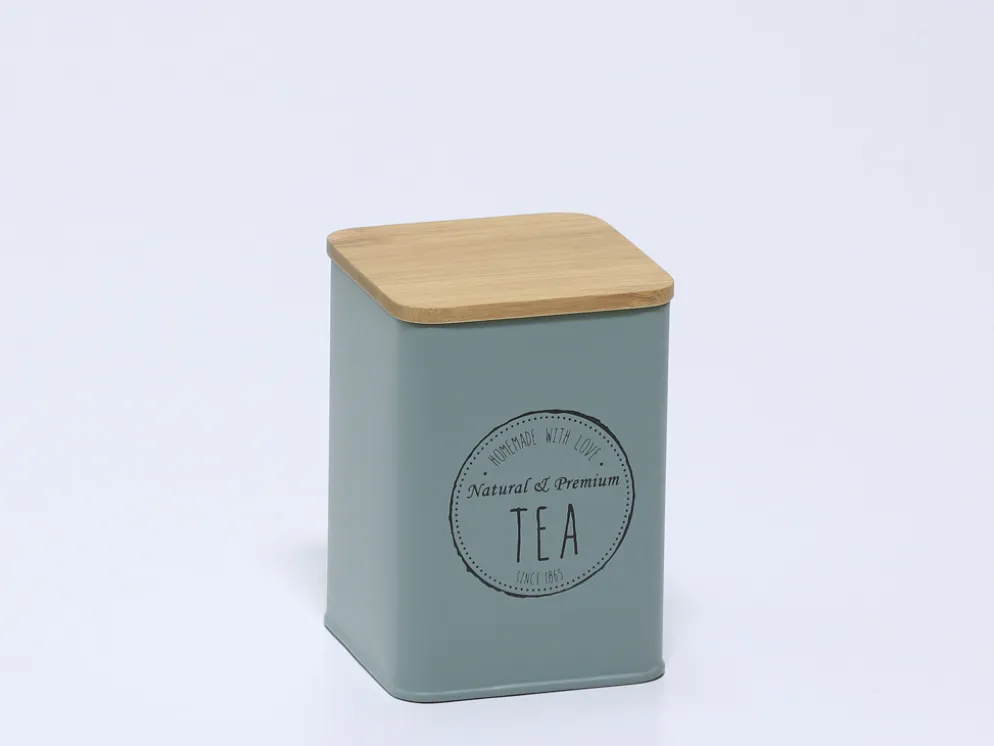 BOTE TE TAPA BAMBU VERDE MENTA