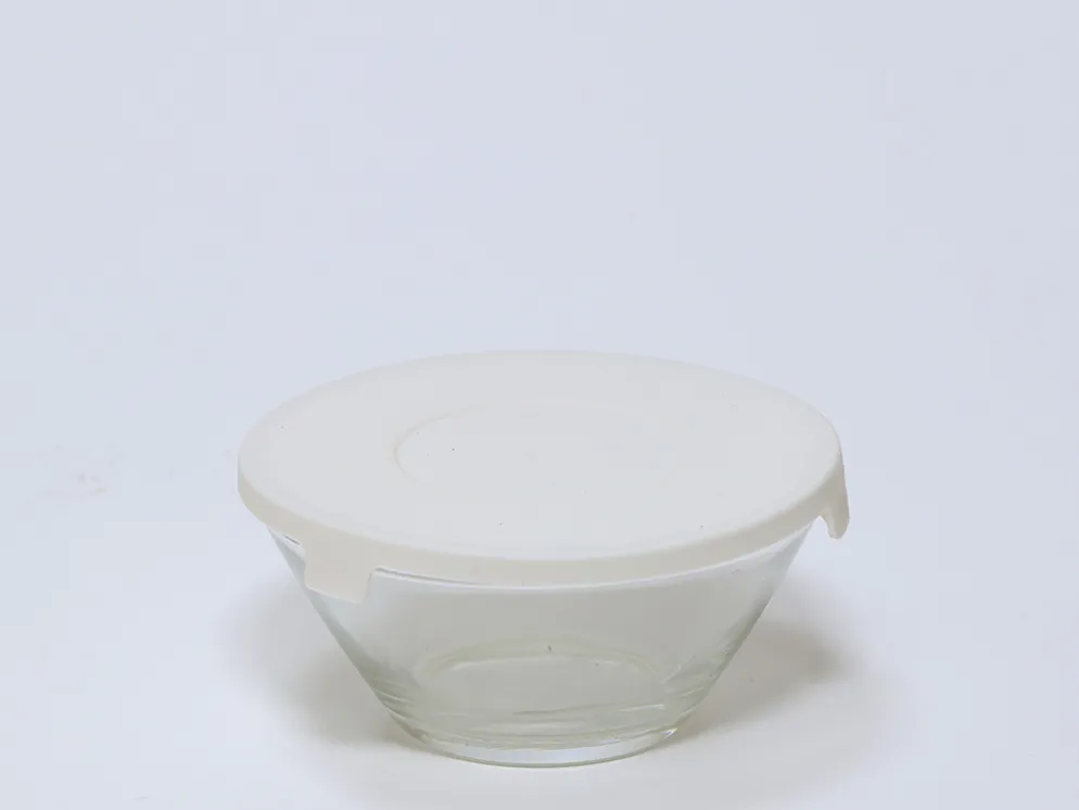 BOWL CON TAPA CRISTAL BLANCA 3/5