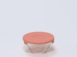 BOWL CON TAPA CRISTAL CORAL 1/5
