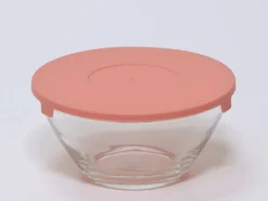 BOWL CON TAPA CRISTAL CORAL 5/5