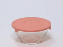 BOWL CON TAPA CRISTAL CORAL 4/5