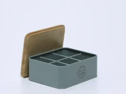 CAJA 6 HUECOS TE TAPA BAMBU MENTA