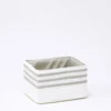 CAJA LINE 20X15X12CM BLANCO/GRIS