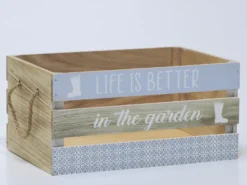 CAJA MADERA CON ASA GRANDE 36X18X26CM