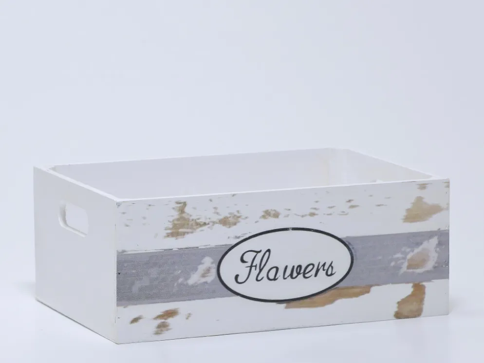 CAJA MADERA LAVANDA MEDIANA 23X13X23CM