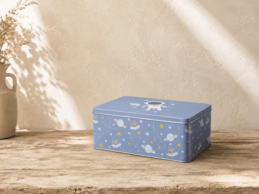 CAJA METALICA ASTRONAUTA 20X14X8