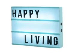 CARTEL LED AZUL 4.5X30X22