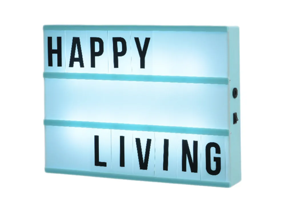 CARTEL LED AZUL 4.5X30X22