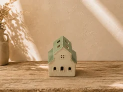 CASA CERAMICA LED 9X7X12 VERDE