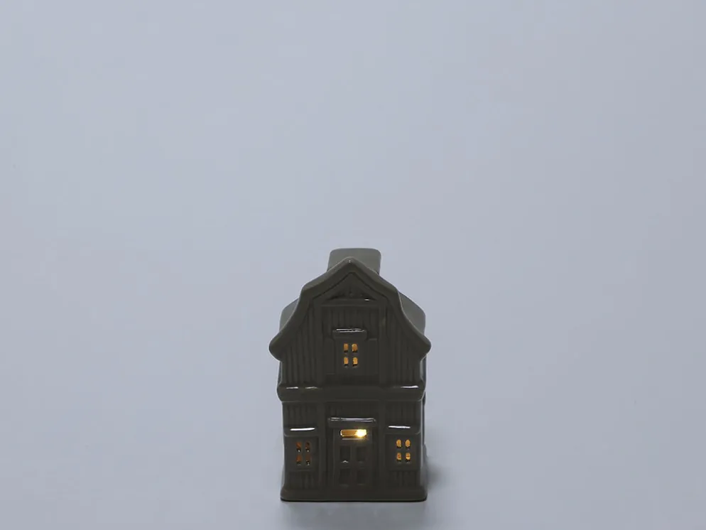 CASA LUZ LED CERAMICA GRIS