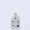 CASA PORCELANA CON LED 10CM BLANCA A