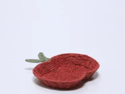 CESTA BANDEJA MANZANA 30X32X6