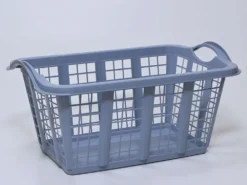 CESTA CALADA ROPA AZUL 37LITROS
