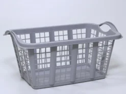 CESTA CALADA ROPA GRIS 37LITROS
