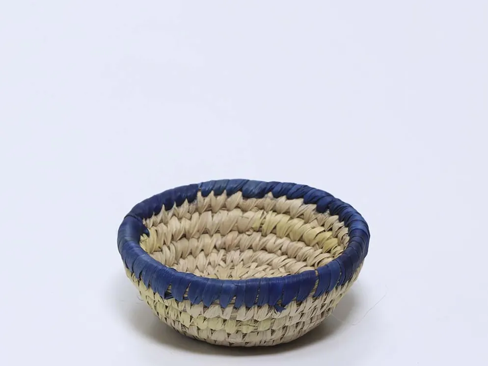 CESTA HOJA PLATANO AZUL 13CM