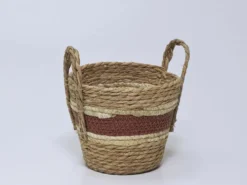 CESTA MARRON/NATURAL PEQUEÑO